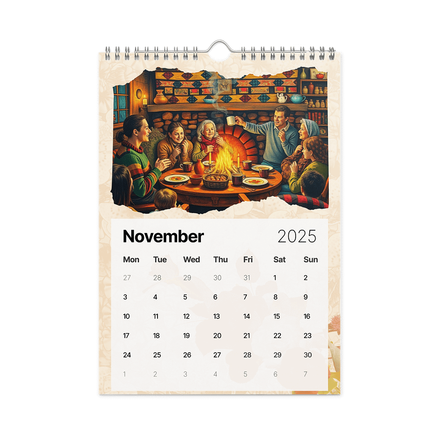 FOLK ART WALL CALENDAR 2026 product image (11)