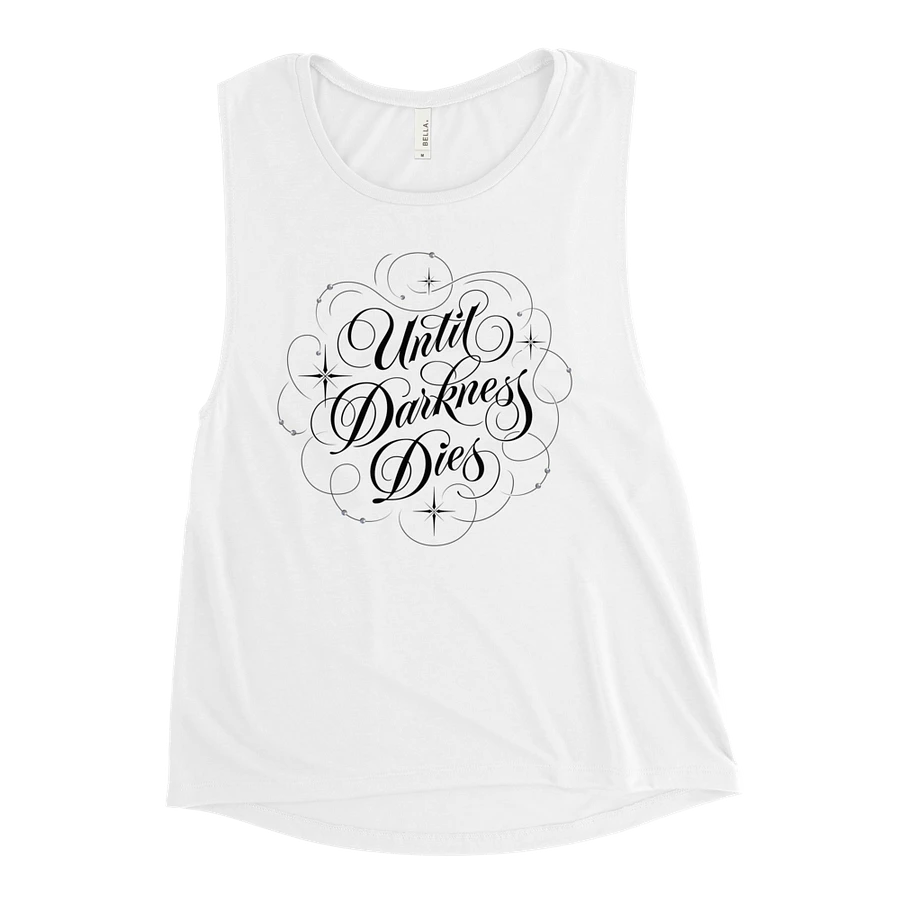 Until Darkness Dies (swirls design) Bella+Canvas Women's Flowy Muscle Tank product image (46)