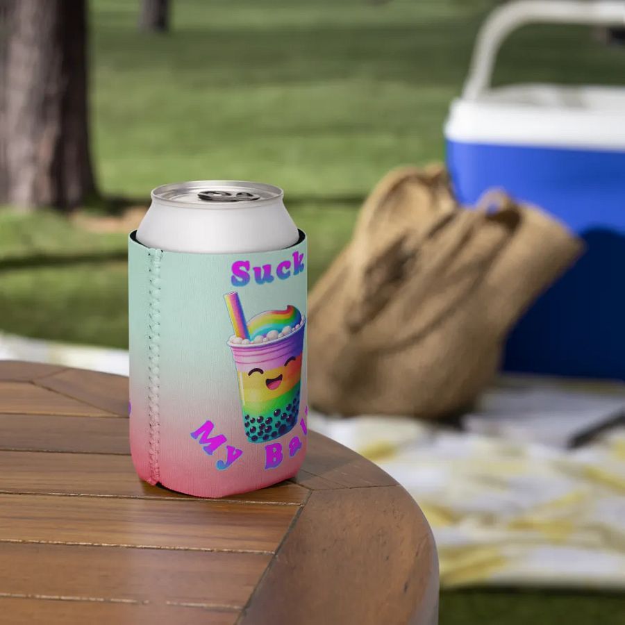 Rainbow Bubble Tea Can Cooler product image (7)