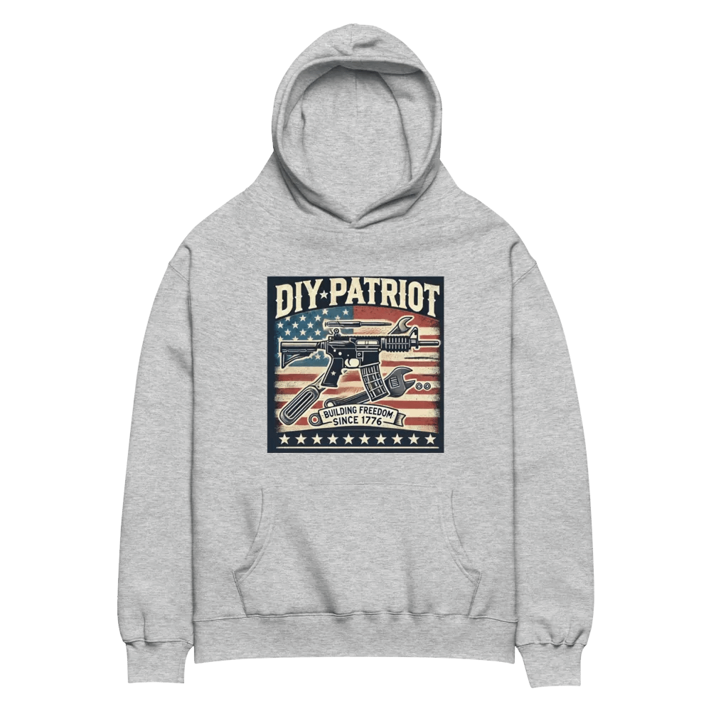 Premium Oversized Hoodie – “DIY Patriot: Building Freedom Since 1776” product image (8)