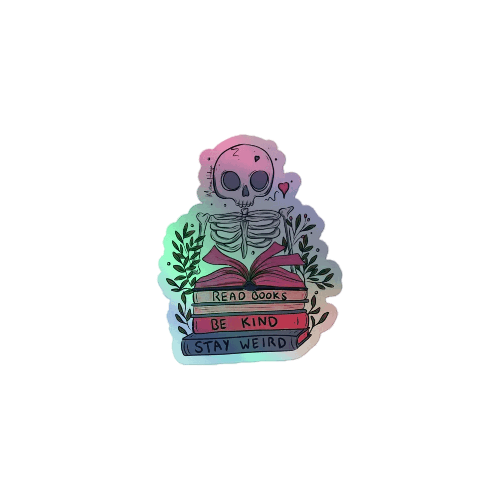 Read, Be Kind, and Stay Weird Sticker product image (1)