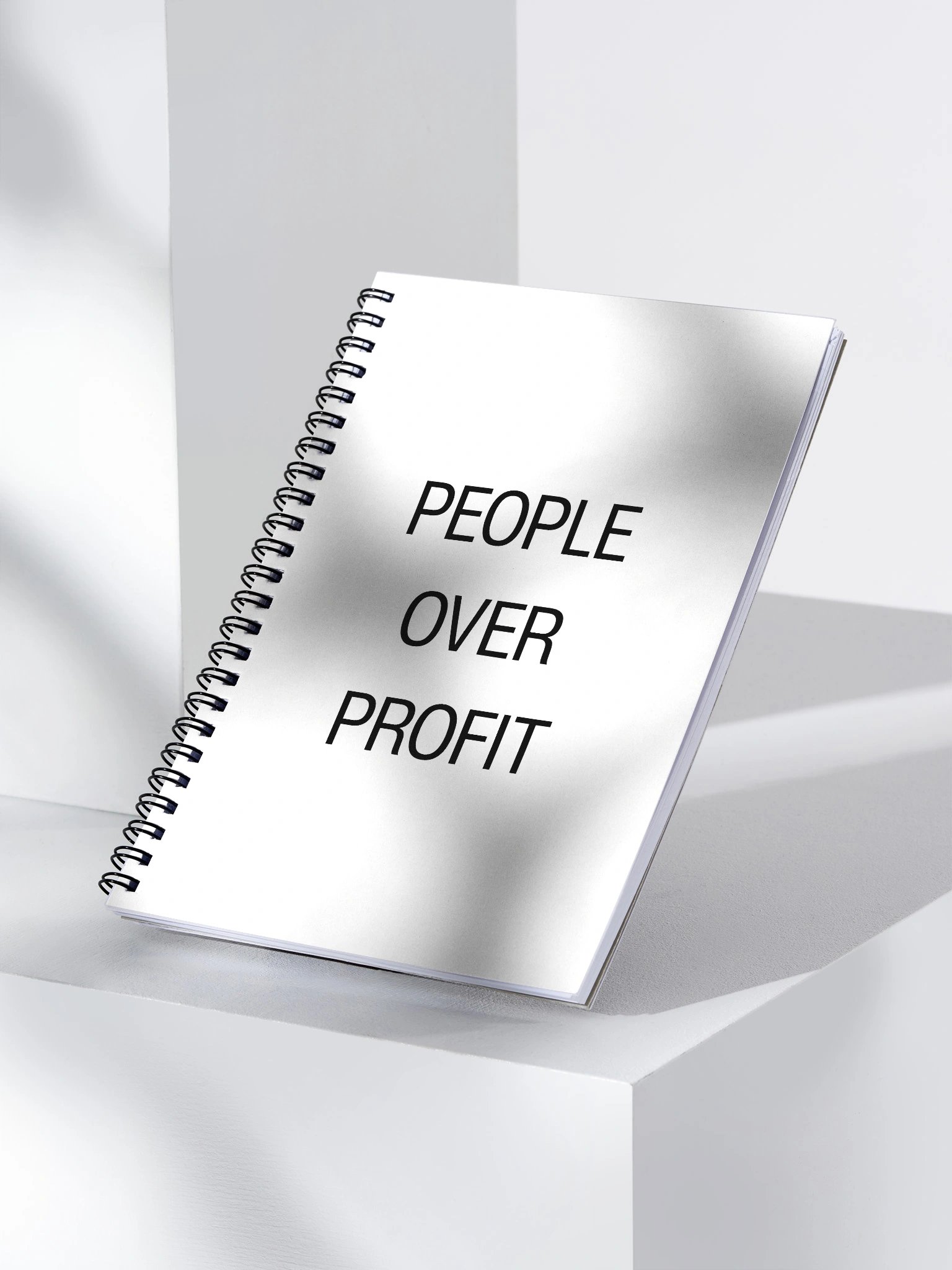 PEOPLE OVER PROFIT Invisible Universe Spiral Notebook product image (3)