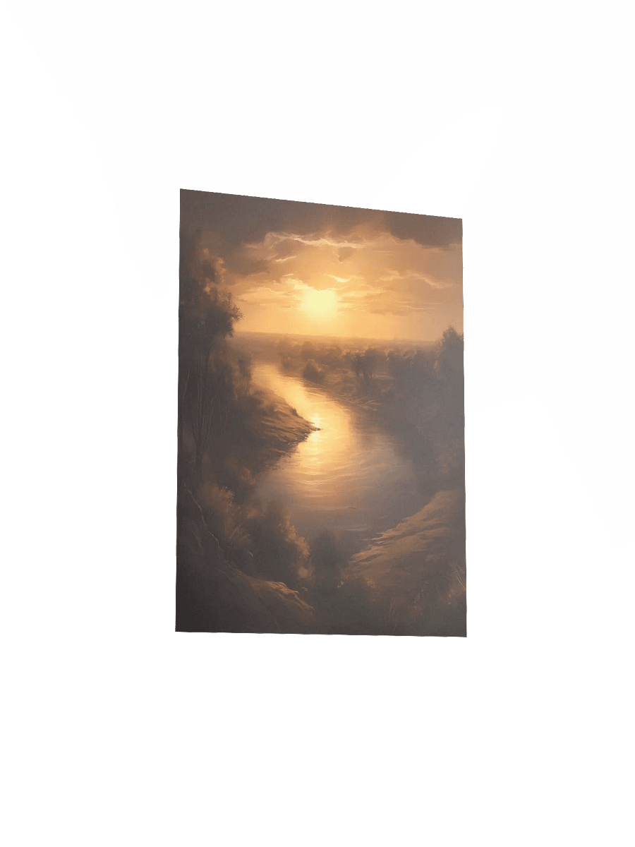Mystic Nile Glow – Artistic Egyptian River Landscape Wall Art product image (3)
