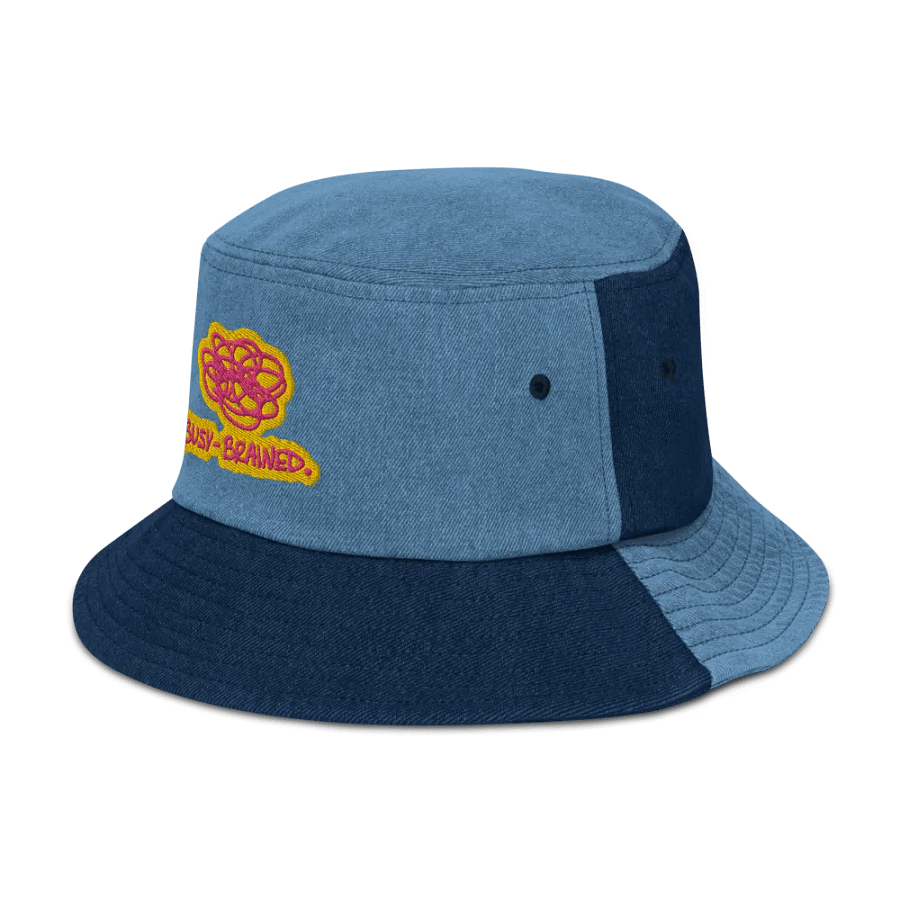 BUSY-BRAINED (morning) denim bucket hat product image (4)