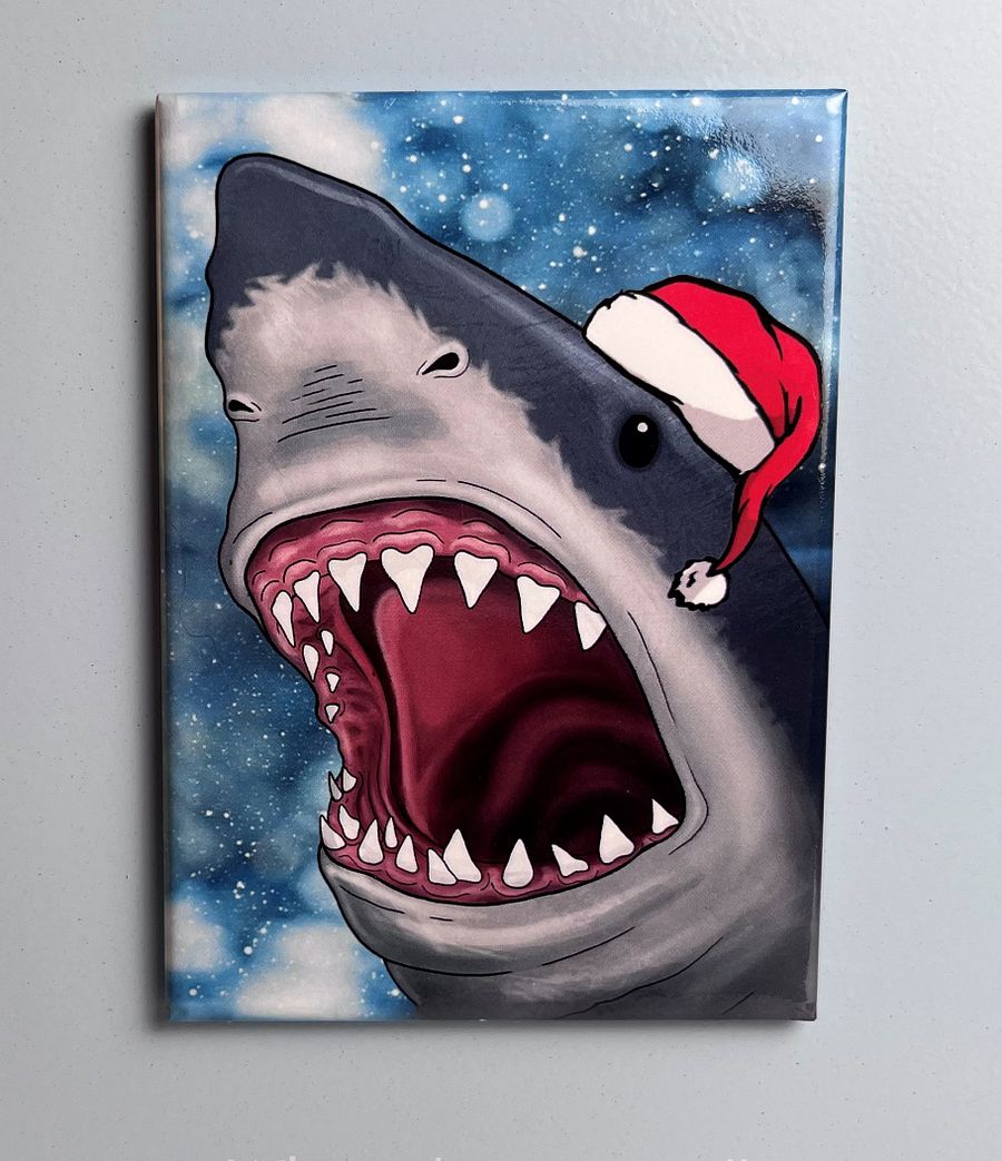 Christmas Shark on the Fridge product image (1)