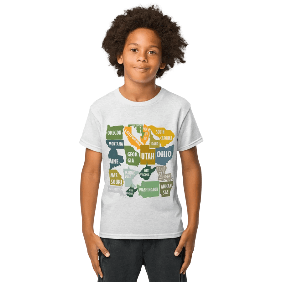 Kids T-Shirt Countries Word Written product image (1)