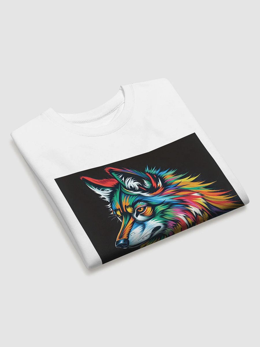 Vibrant Wolf Brushstroke Sweatshirt product image (3)