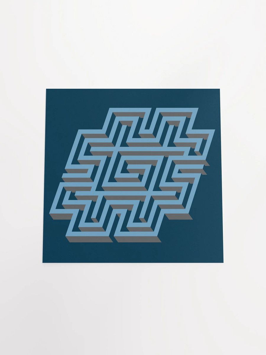 Hashtag Maze Matte Paper Poster product image (18)