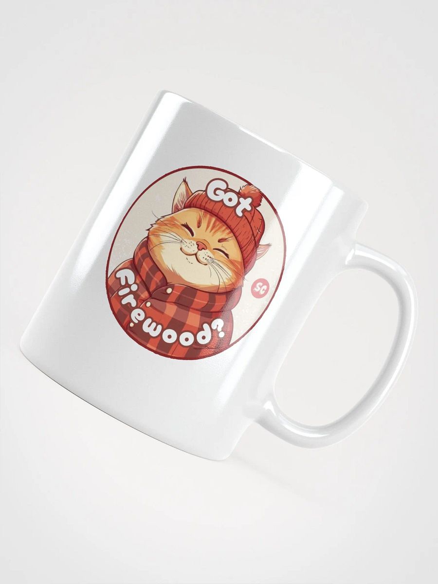 Cozy Cat - Got Firewood? | White Glossy Mug product image (11)
