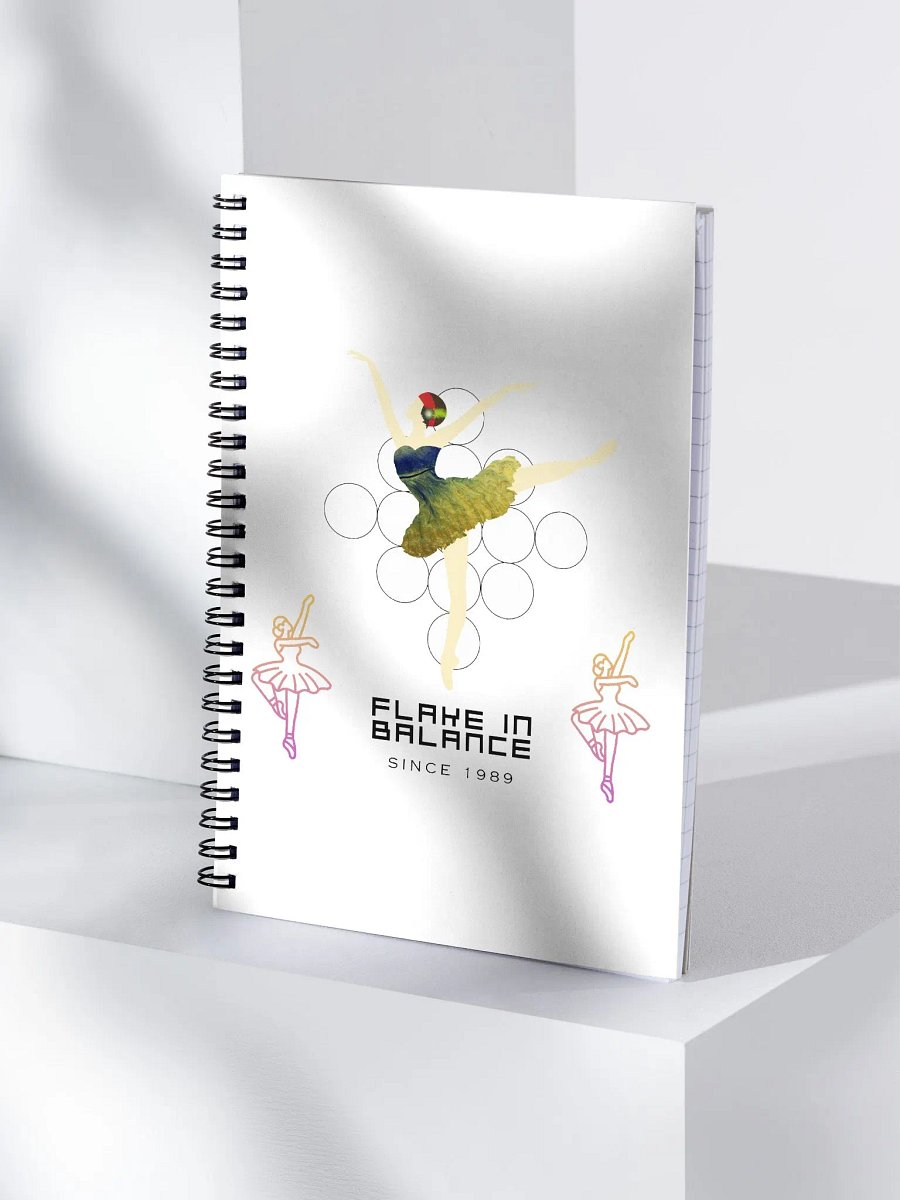 Flake in Balance spiral notebook product image (4)