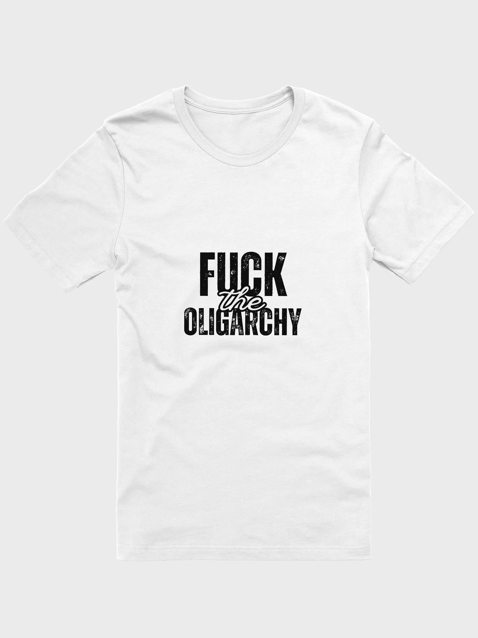 Fuck the Oligarchy Comfort Tee (lighter colors) product image (1)
