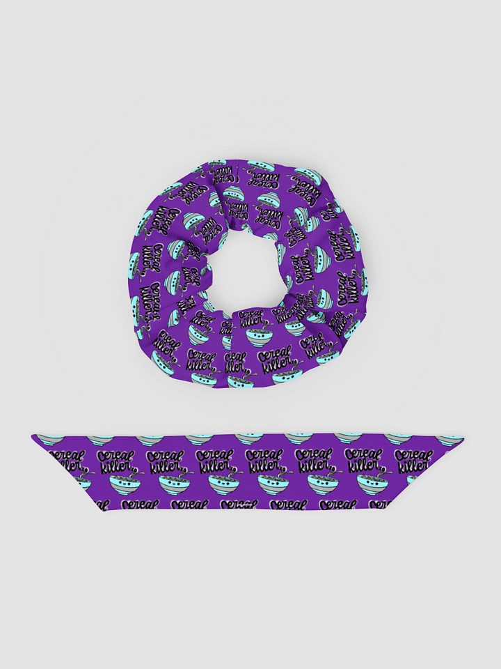 [The Cereal Bow] All-Over Print Scrunchie AOP AOP652 . product image (2)