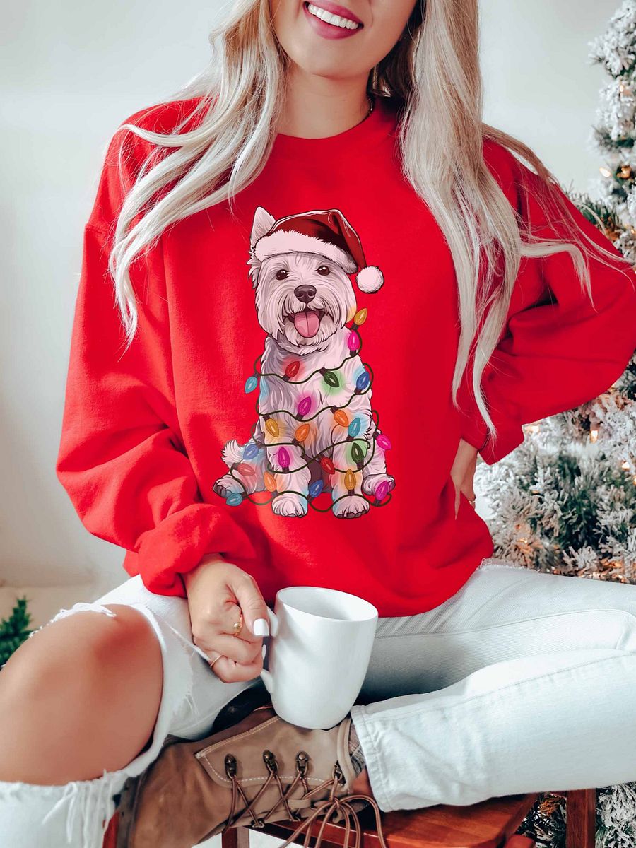Funny West Highland White Terrier Christmas Sweatshirt product image (24)