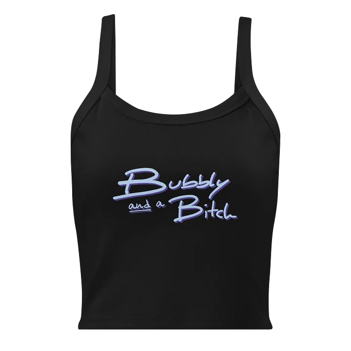Bubbly and a B (blue and purple shadow design) tank product image (1)