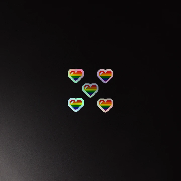 LIMITED EDITION Pixel Pride 2024 Holo Sticker Sheet product image (4)