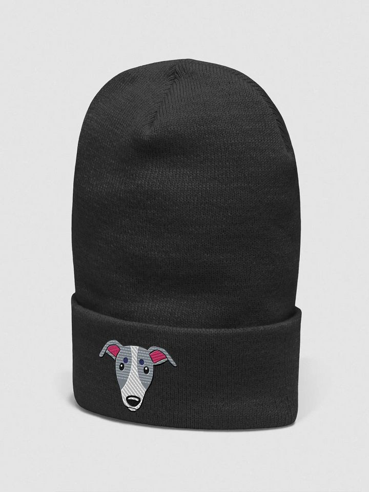 Whippet Dog Face Embroidered Beanie product image (8)