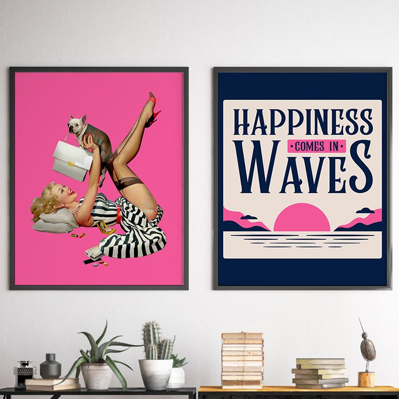 Pin-Up Girl Retro Gallery Wall Set of 8 DIGITAL Prints product image (5)