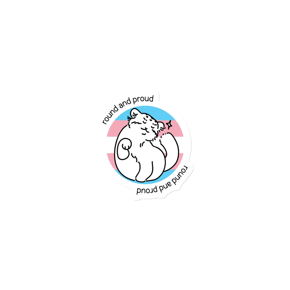 Round and Proud Manul Transgender Version - Magnet product image (1)