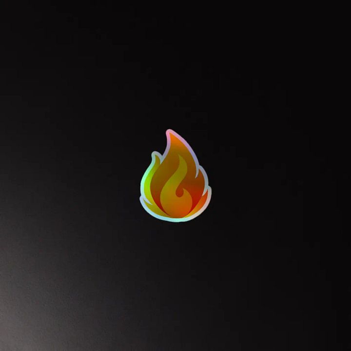 Fire Holographic Sticker Sheet product image (2)