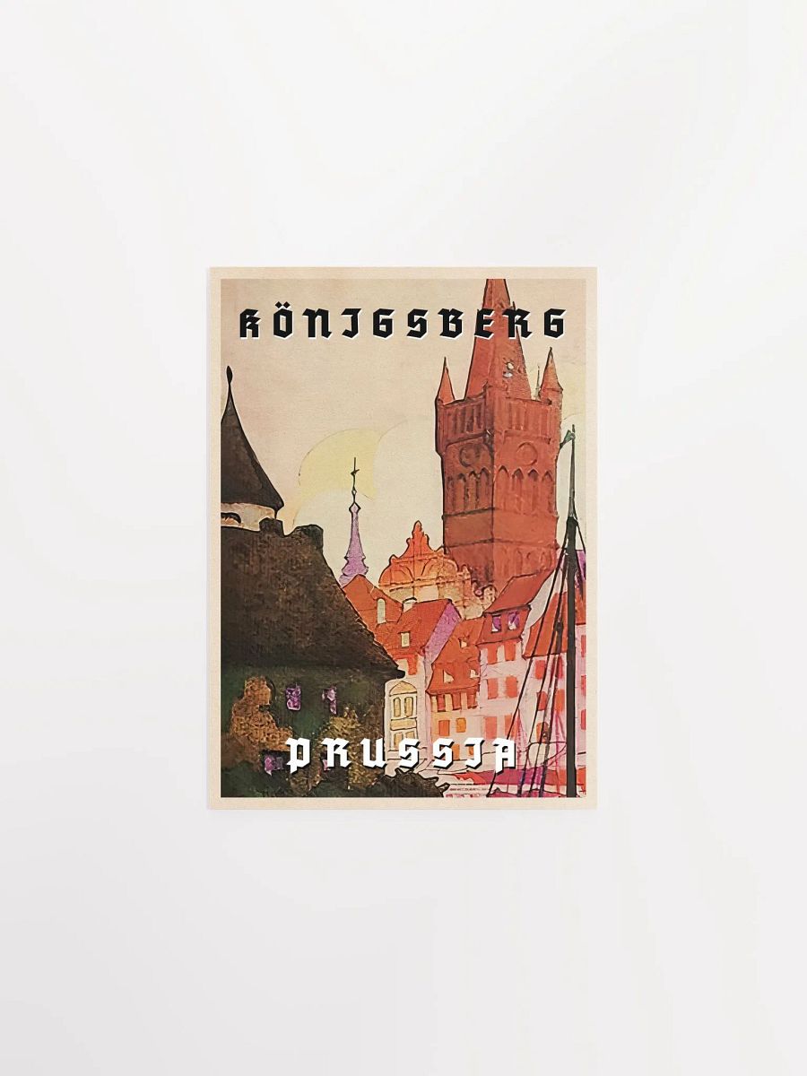 Konigsberg/Königsberg, Prussia, Germany, 1937 — retro vintage travel poster product image (6)