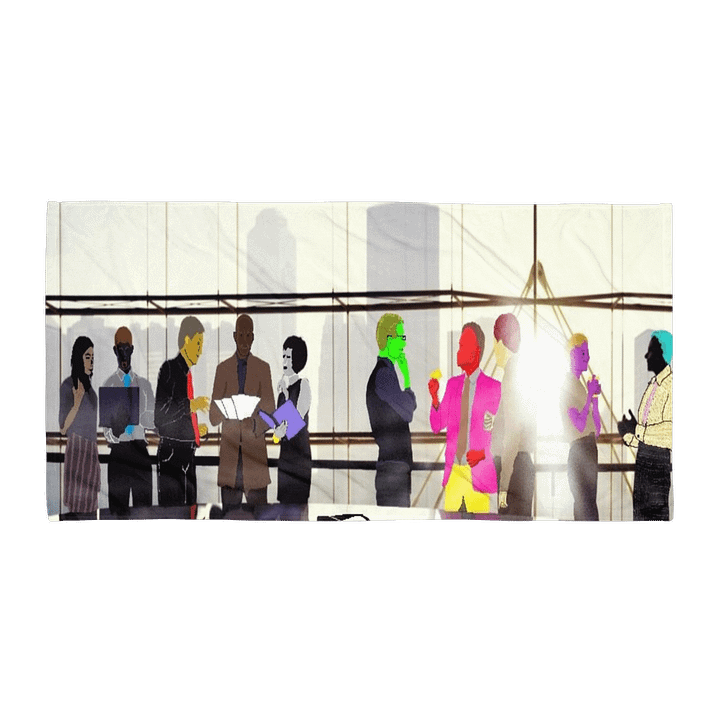 Vibrant Shoreline Oasis Beach Towel product image (1)