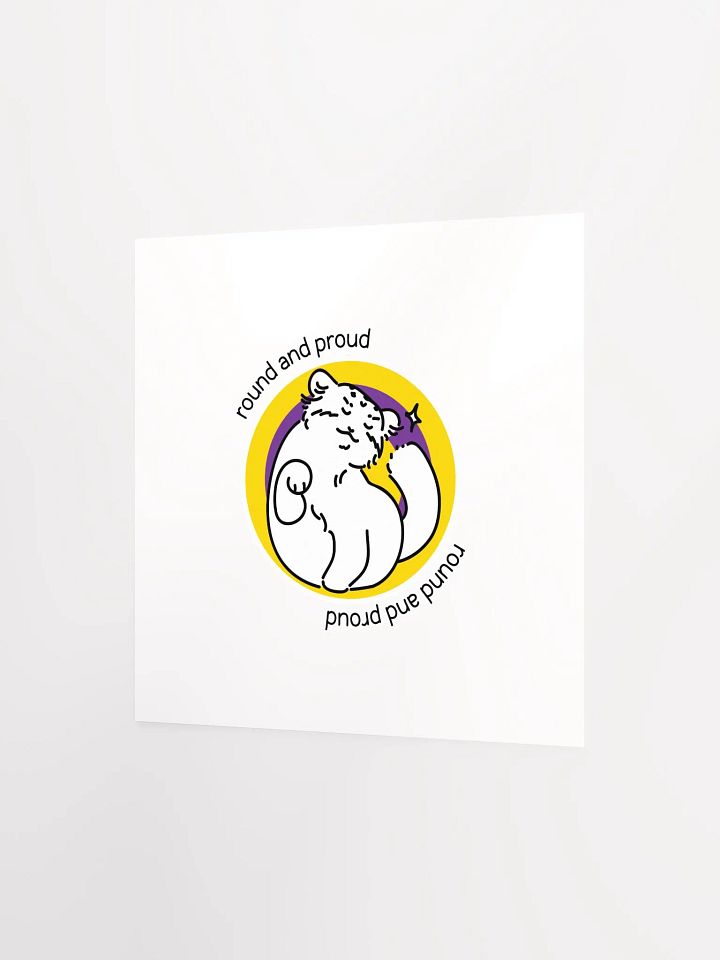 Round and Proud Manul Intersex Version - Matte Poster product image (2)