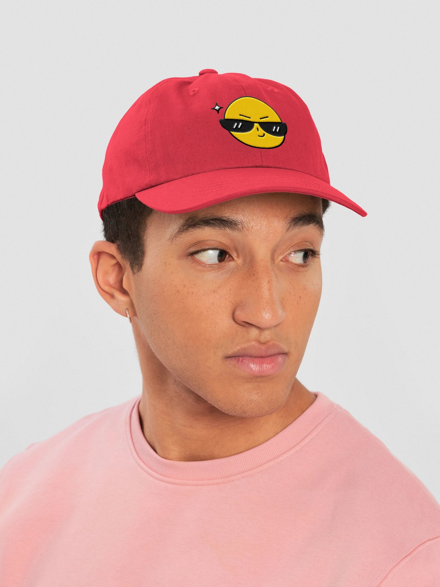 Confident Face Yellow Dad Hat product image (4)