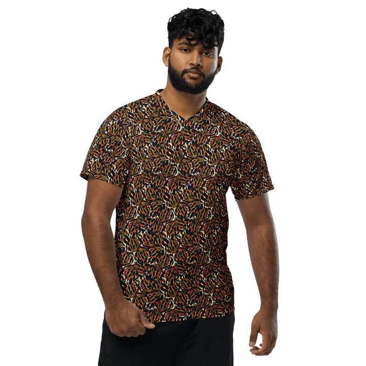 Tiger Flower | Recycled Unisex Sports Jersey product image (1)