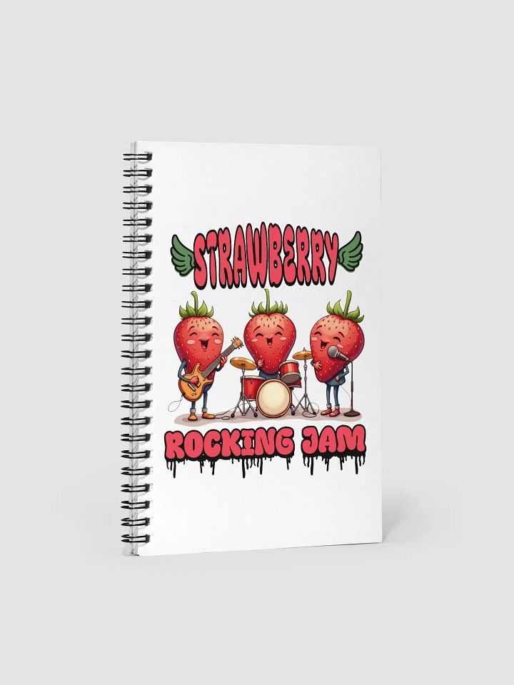 Strawberry Rocking Jam Spiral Notebook product image (1)