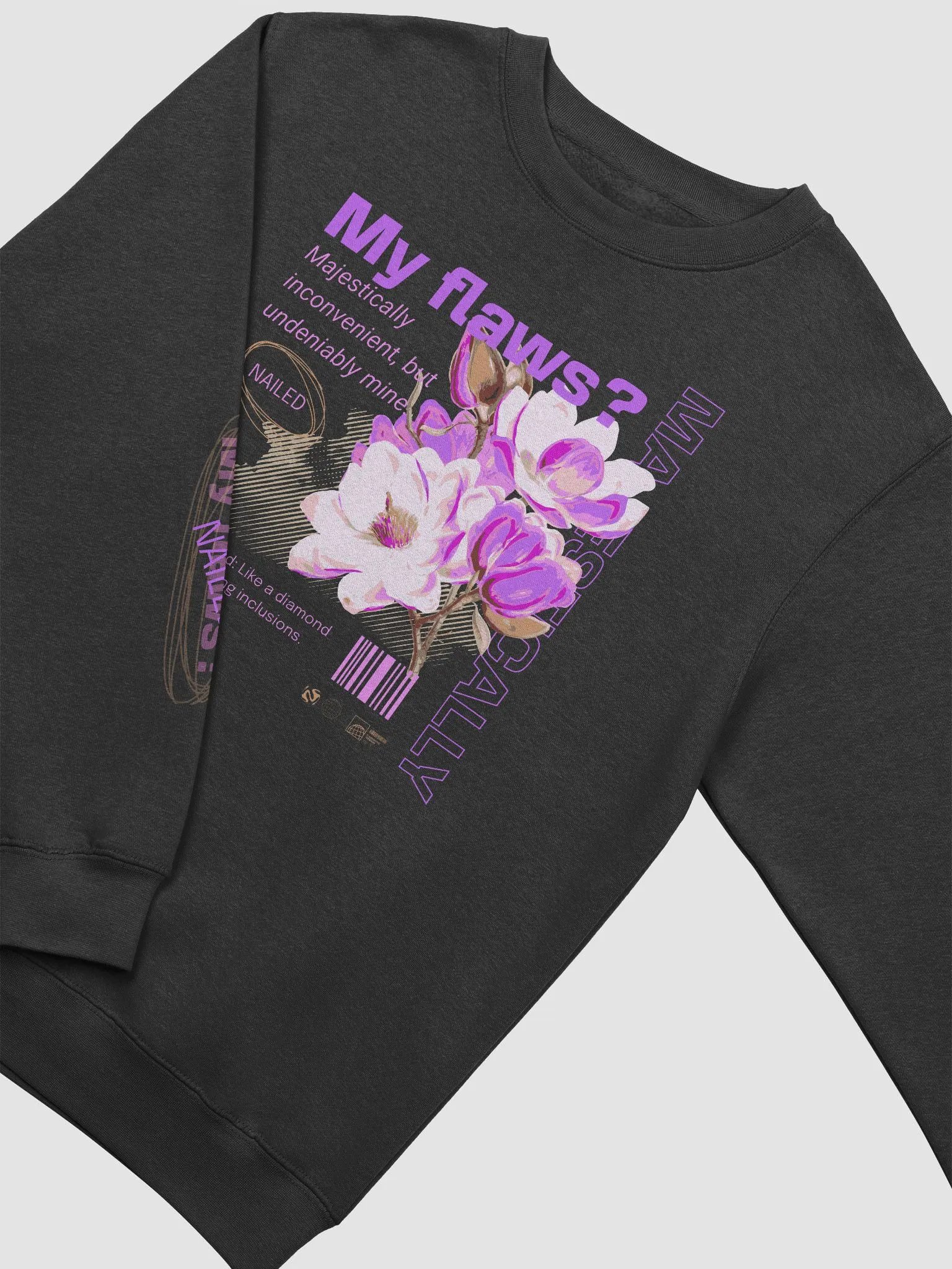 The Majestically Flawed Bloom: Diamonds in the Rough: Crewneck Sweatshirt product image (3)