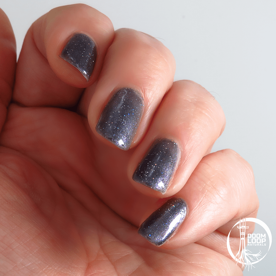 DARK MATTER - Blue Black Glitter Nail Polish product image (5)