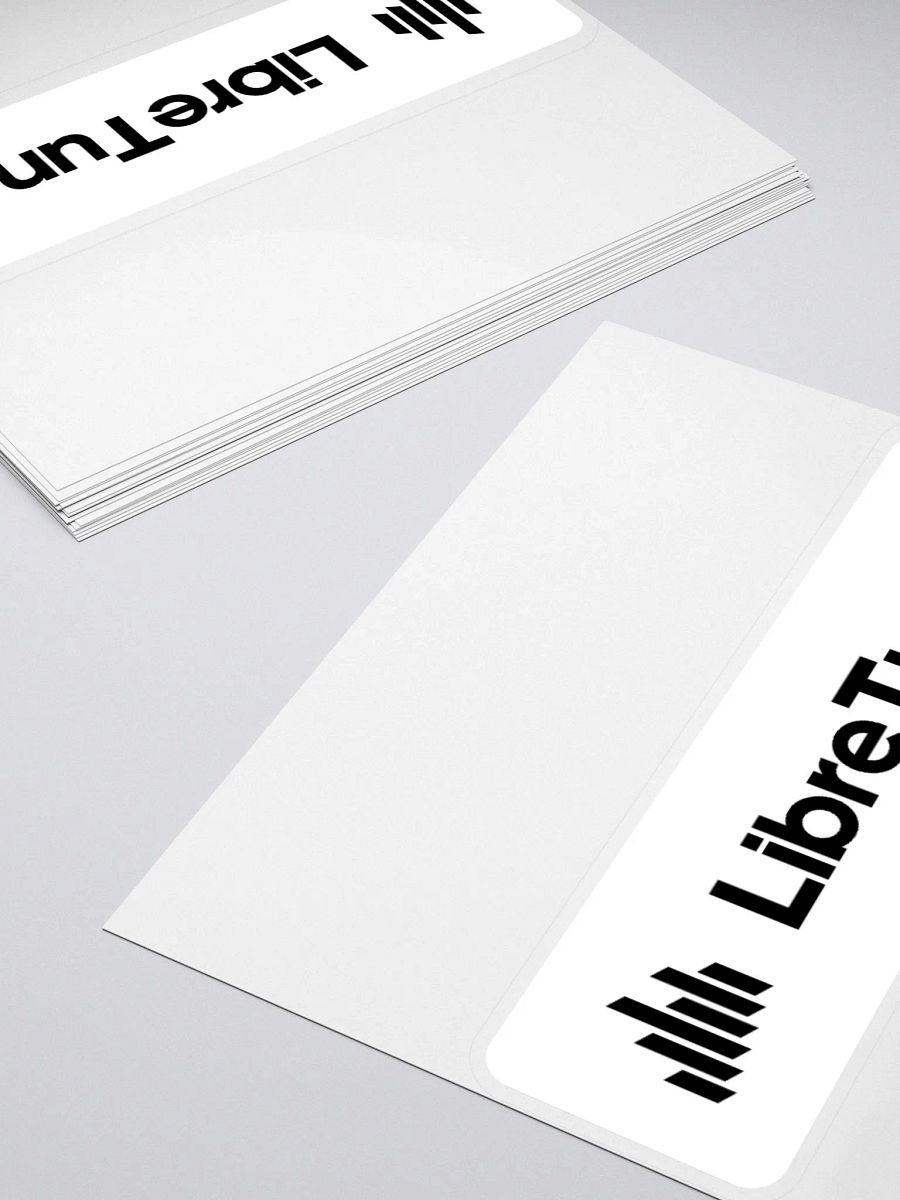 White Premium Record Label Sticker product image (4)