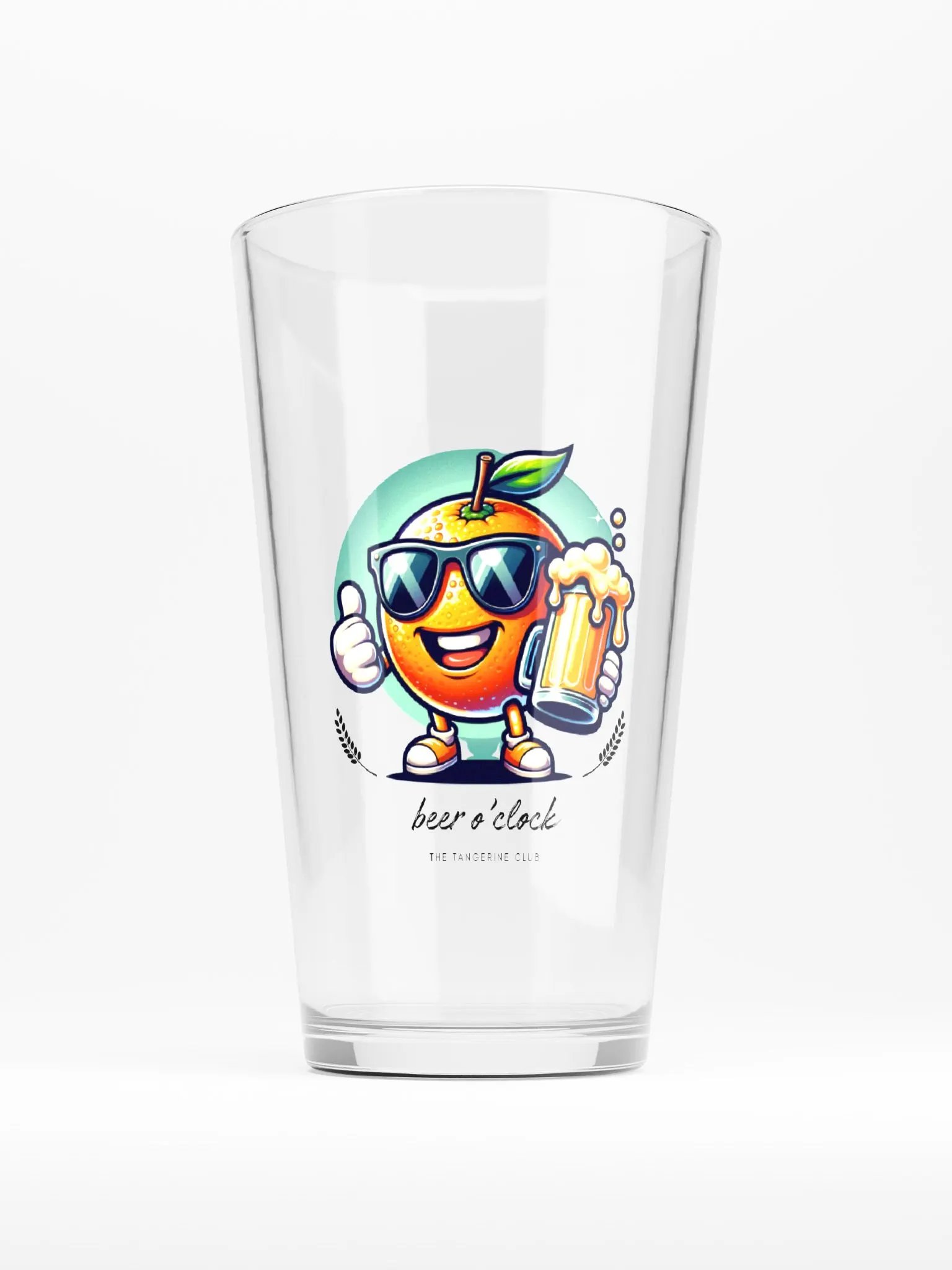 Tangerine Beer Pint Glass product image (1)