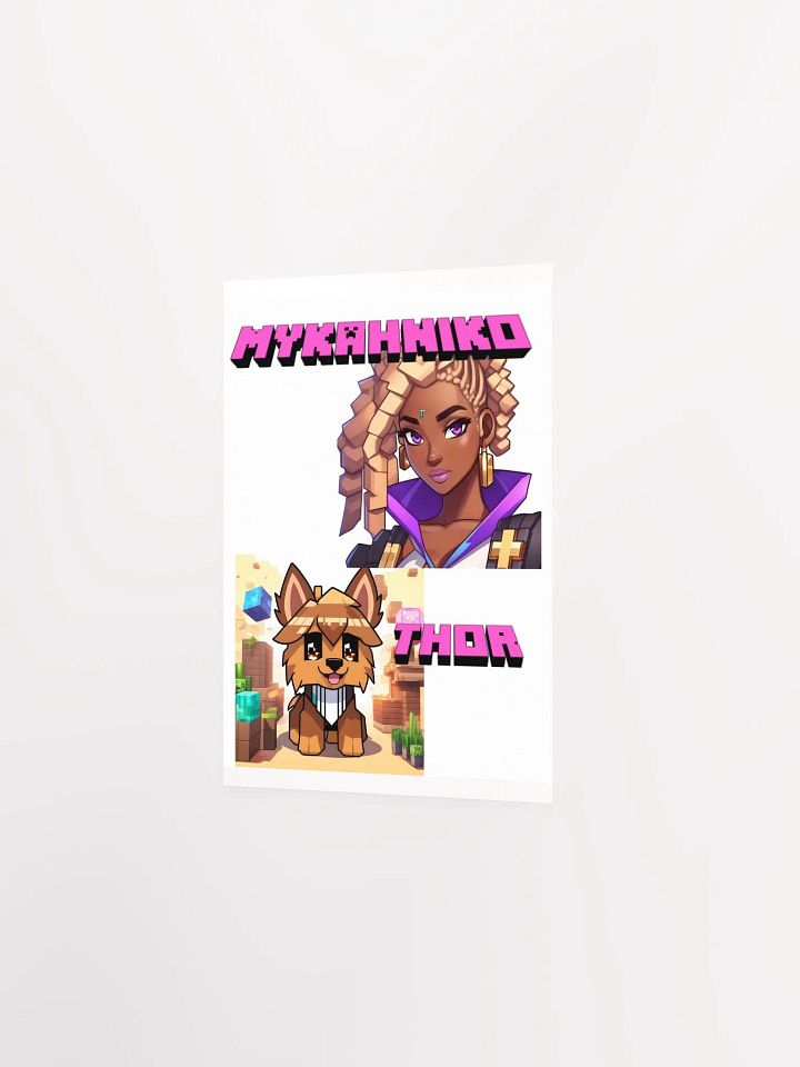 Mykah and Thor Minecraft Poster product image (2)