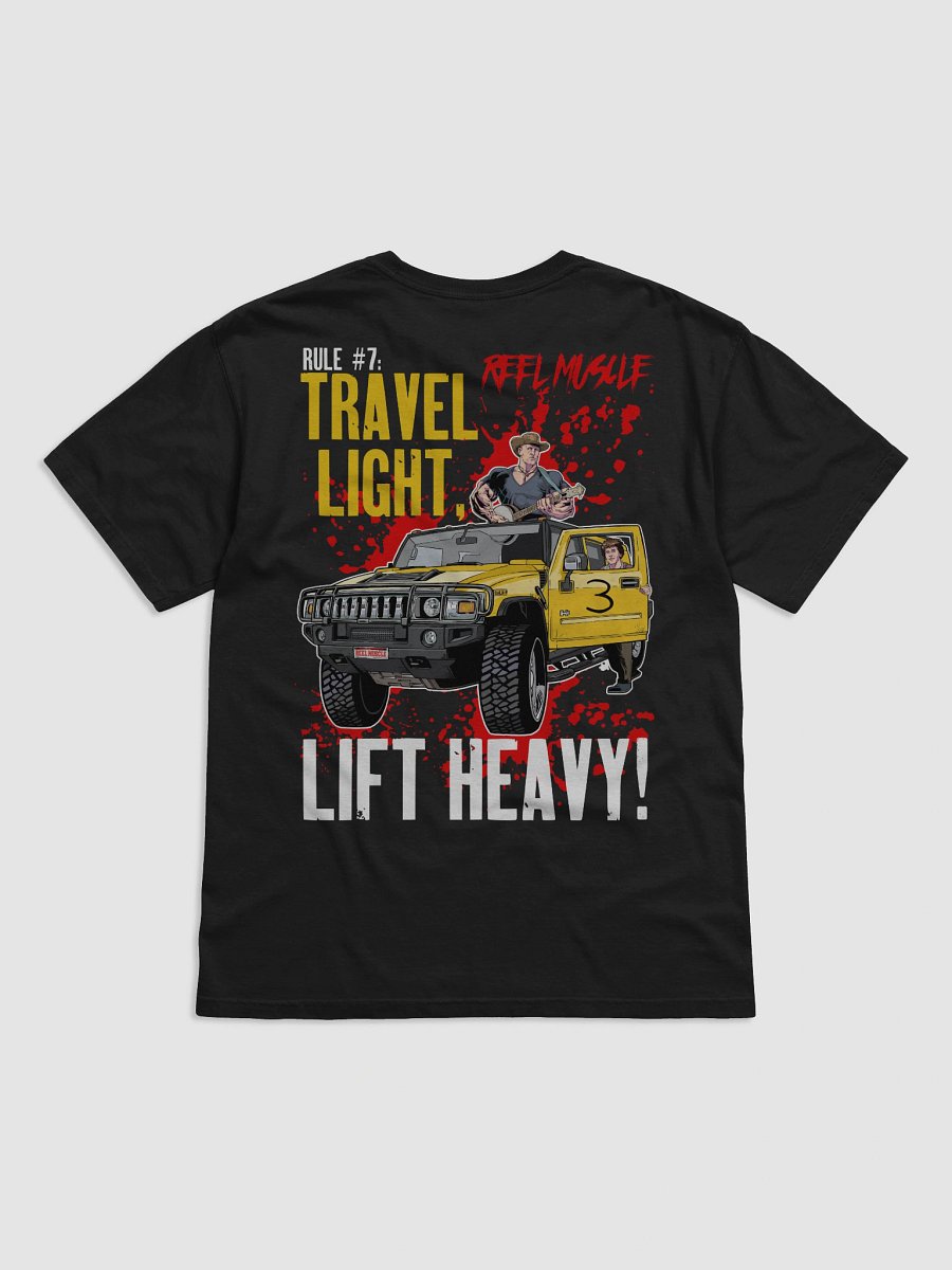 Travel Light, Lift HEAVY! (Oversized Back Print) product image (3)