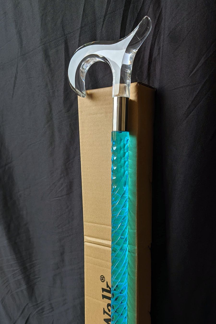 Luxury Neon Blue Acrylic Walking Cane – Women’s Special Edition product image (7)