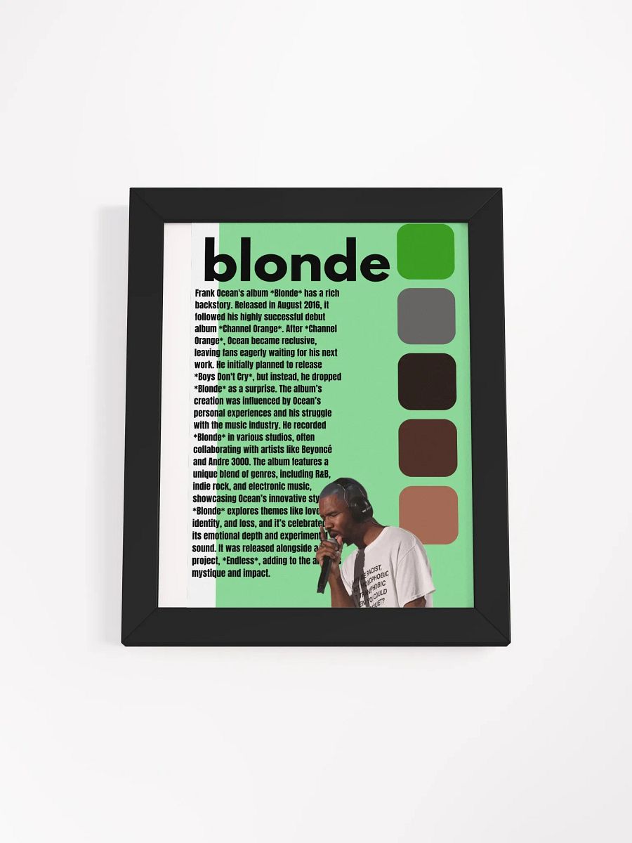 (8X10in) Blonde: Framed Matte Poster product image (1)