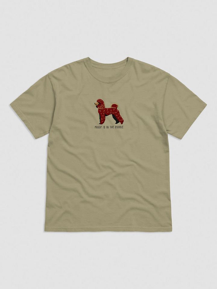 Proof Is in the Poodle T-Shirt(Embroidered) of a Miniature Poodle(Chocolate) product image (9)