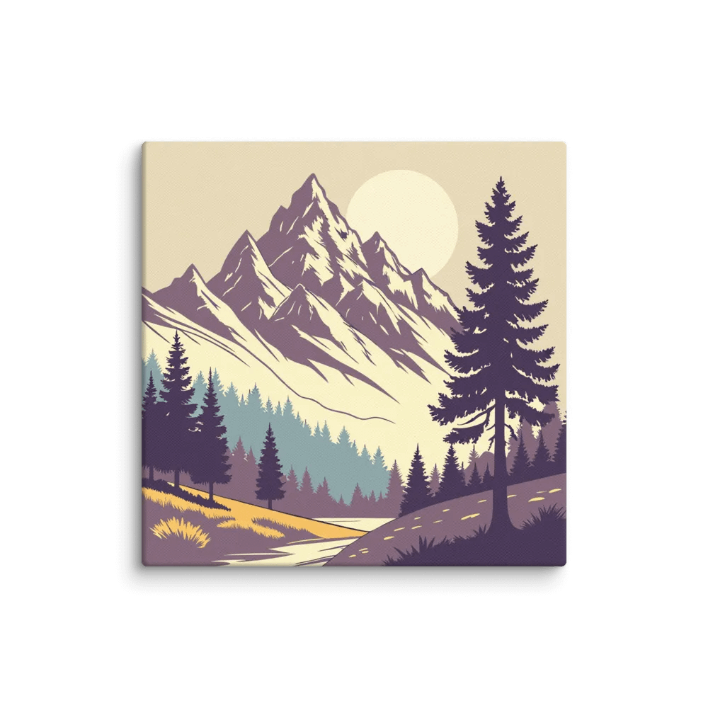 Mountain Landscape Canvas — Printed on Recycled Cotton product image (1)