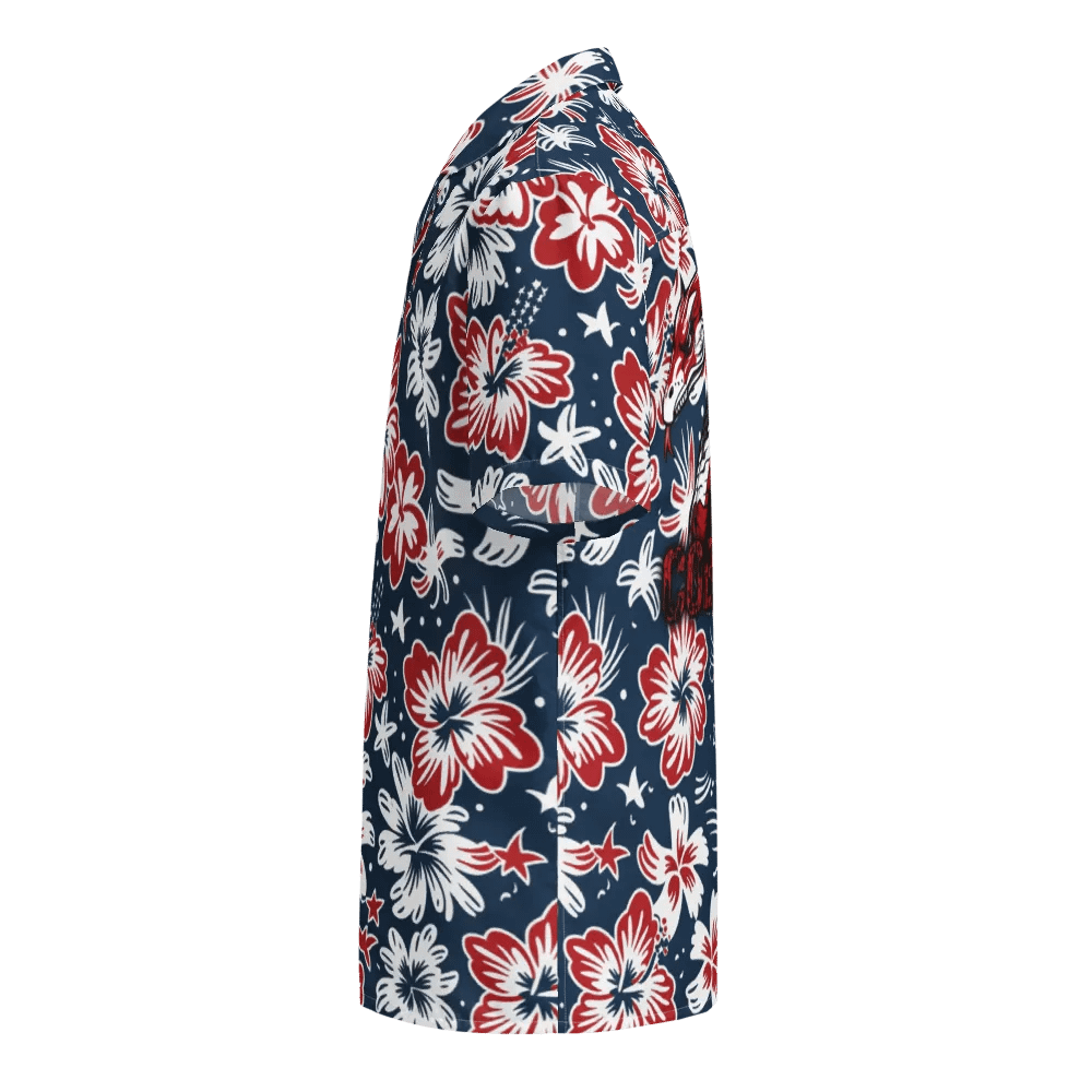 NEW! CoBruhs Red/White/Blue Hawaiian Shirt product image (3)