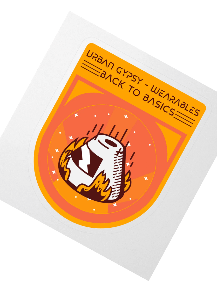 Fiery Back to Basics Kiss Cut Sticker product image (2)