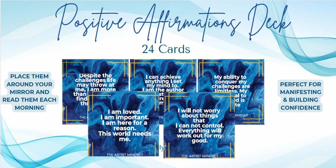Positive Affirmations Card Deck - 24 Cards product image (1)