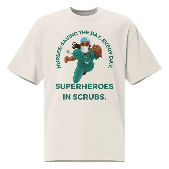 Superheroes in Scrubs Oversized Tee product image (2)