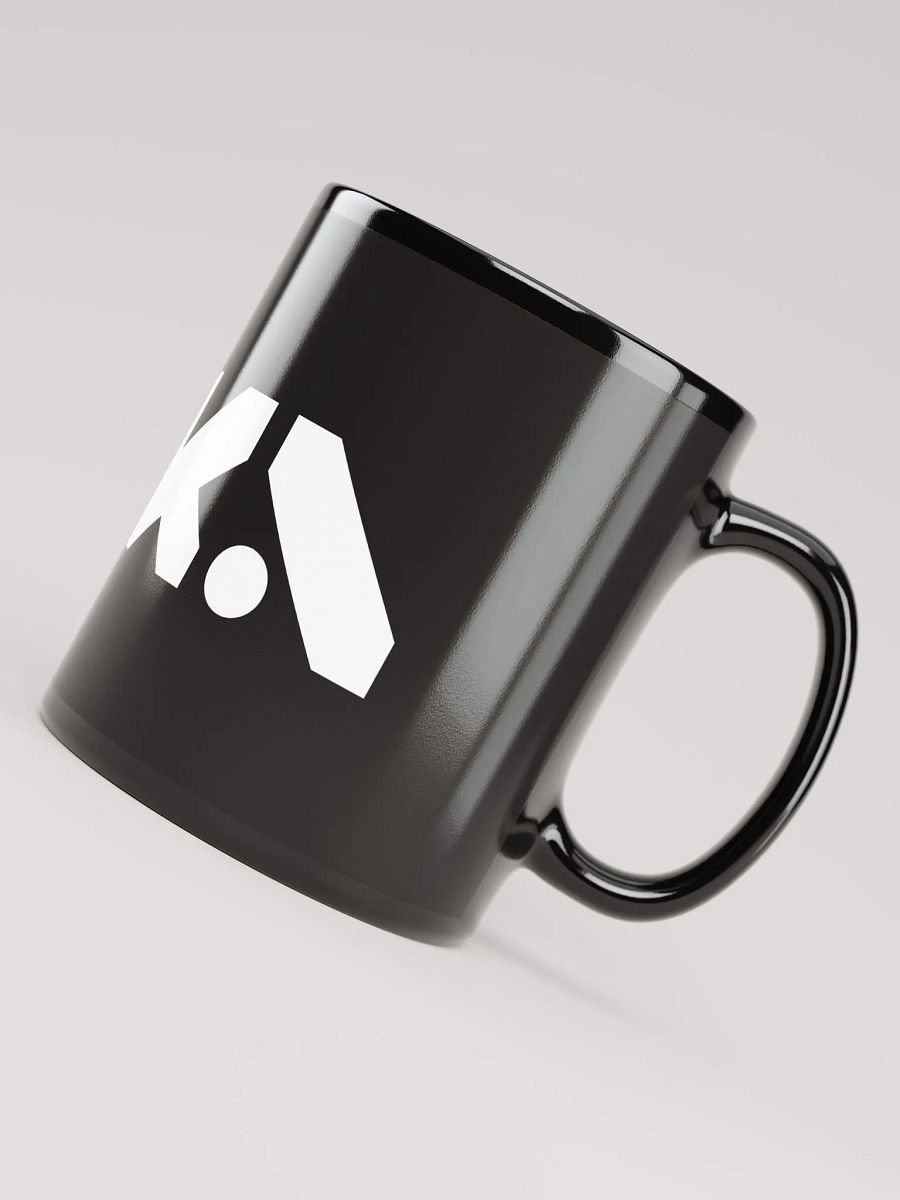 Pixelated Triangles Black Glossy Mug product image (8)
