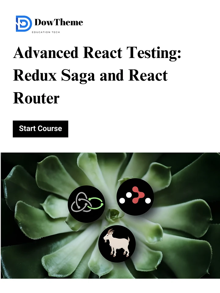 Advanced React Testing: Redux Saga and React Router product image (1)