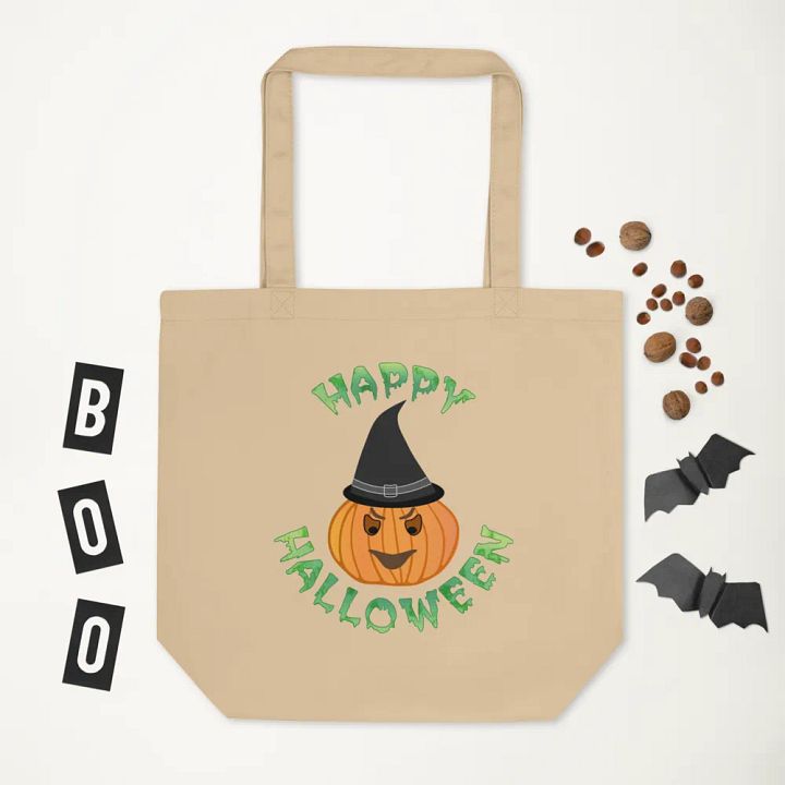 Spooky Pumpkin Halloween Tote Bag product image (1)