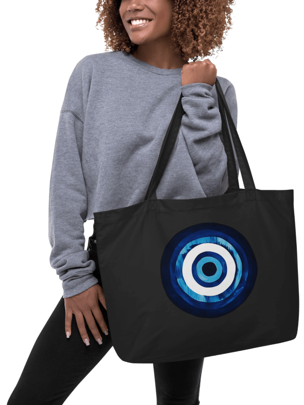 Blue Mati Organic Cotton Tote in Black – Protection & Style in One product image (3)