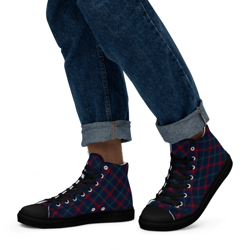 Lynch Tartan Men's High Top Shoes product image (5)