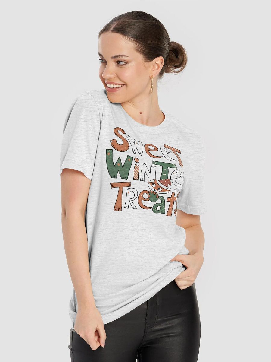 “Sweet Winter Treats” t-shirt, Sweet Winter Treats t-shirt, holiday cheer clothing, holly leaf decoration shirt, snowflake adorned t-shirt, Christmas themed apparel, funny winter clothing, gift idea product image (8)