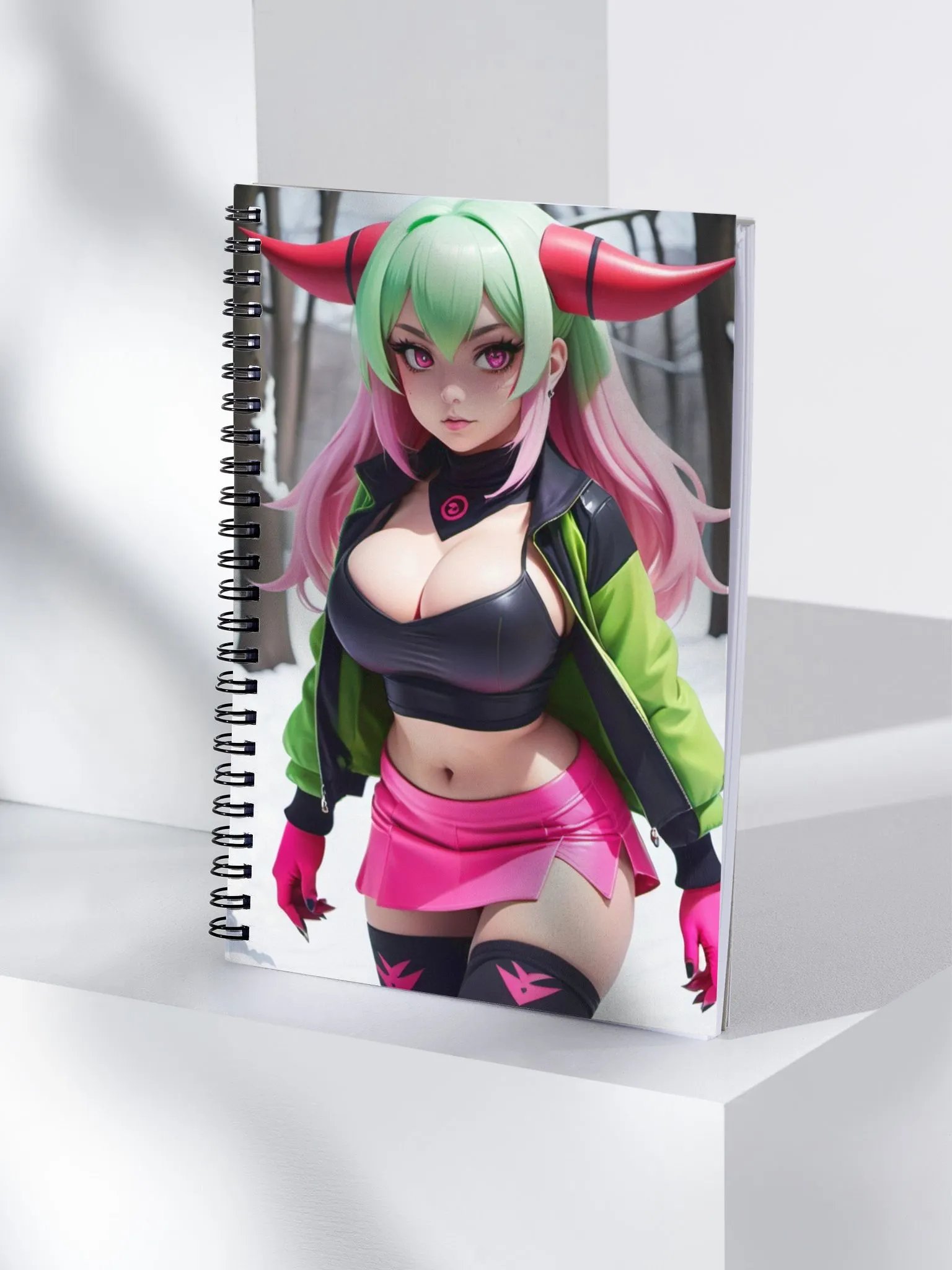 Snowy Anime Dreams Spiral Notebook product image (4)